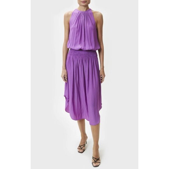 RAMY BROOK Audrey Blouson Sleeveless Dress In Lavender Lust S/P Org $425 - Picture 1 of 11